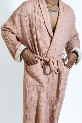 Otanica Home Muslim 100% Turkish Cotton Blush Robe Men/woman  L-XL.