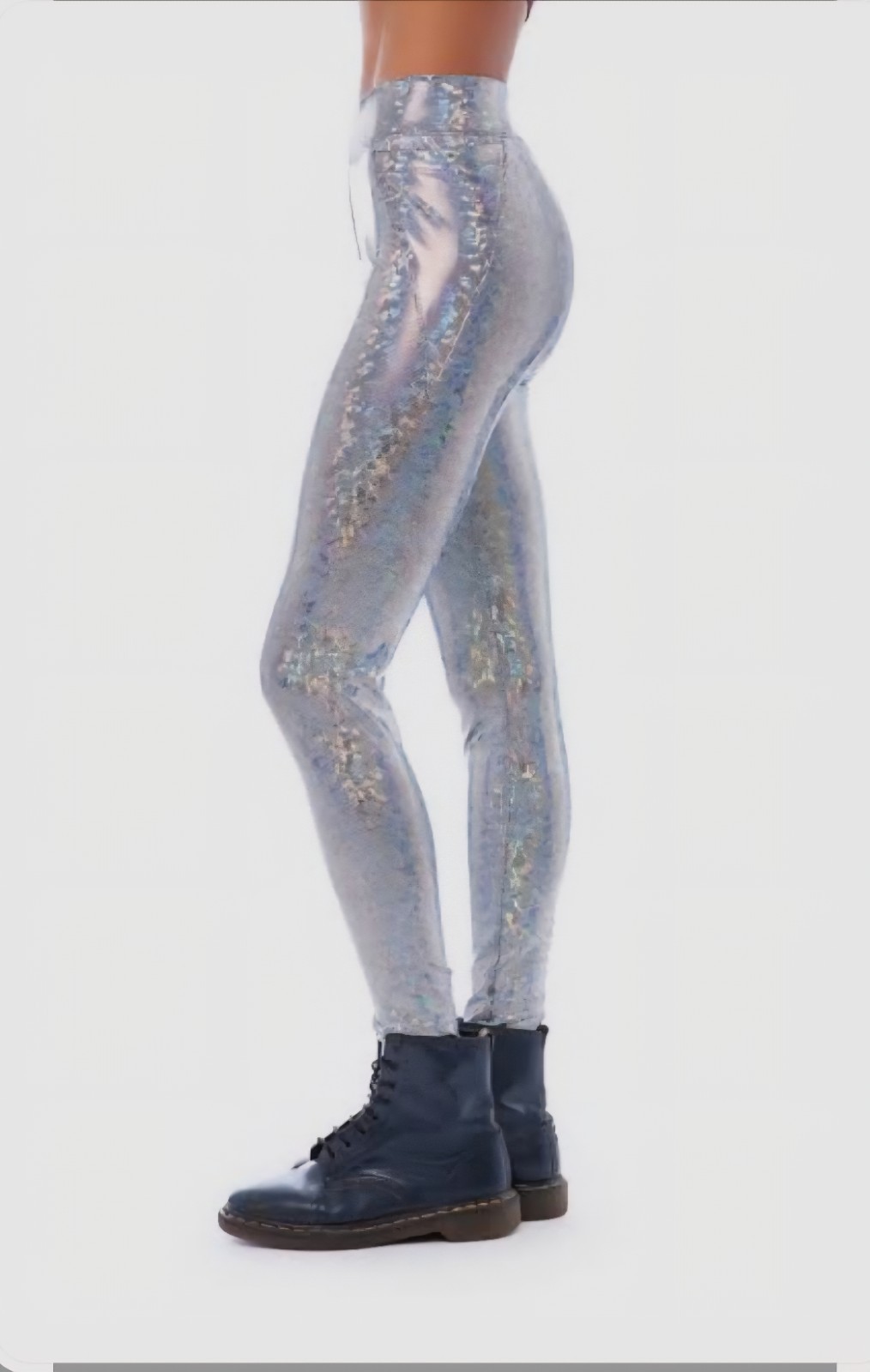 ALTRA Leggings Victoria's Secret rosa L G argento attivo argento metallizzato stretto