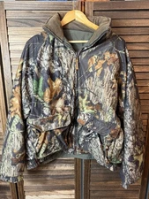 Vintage Woolrich Jacket Mens XL Mossy Oak Camo 90s Hunting Outdoor Reversible