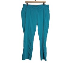 Healing Hands Womens Scrub Pants XL Blue Yoga Purple Label Medical Nurse