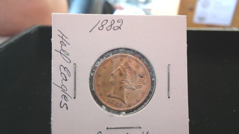 1882  $5 Liberty Head Half Eagle Gold