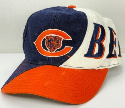Vintage 1990 s Drew Pearson Chicago Bears SnapBack Large Graphic Text Wrap RARE