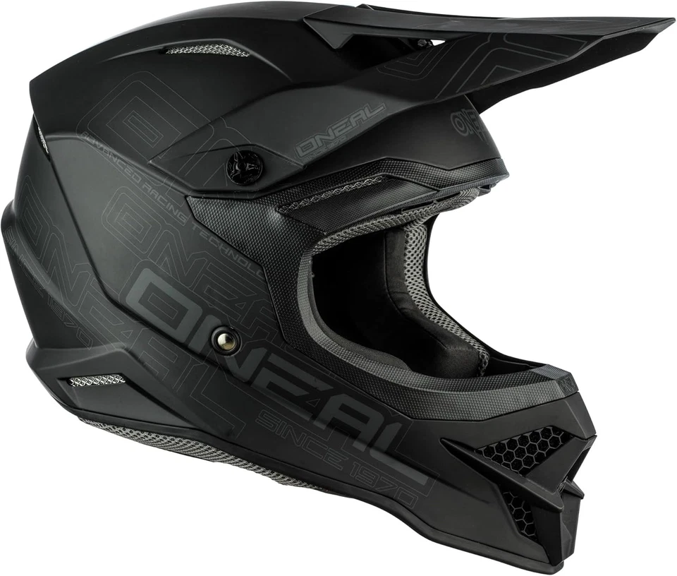 O'Neal - 0627-001 3 Series Unisex-Adulto Casco Todoterreno X-Pequeño, Plano Negro Foto 2 de 4