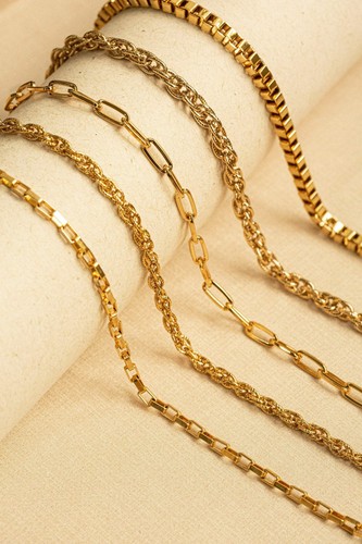 10 Karat Gelbgold Mariner Gliederarmband (1,70 mm) - Bild 5 von 7