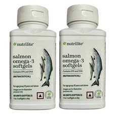 2 compresse Amway Nutrilite salmone Omega 3 - 120N spedizione veloce senza...