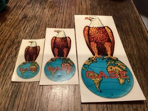 Vintage JI Case Eagle Globe Farm Advertising Water Decal 3 Stickers 3 Sizes