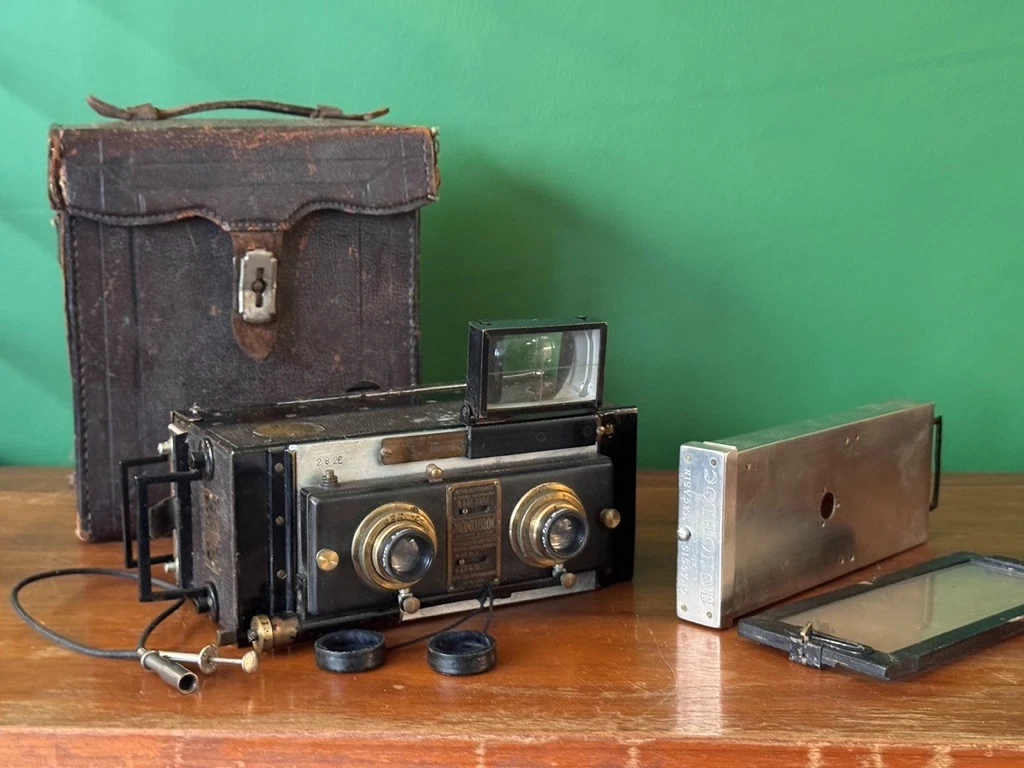 Appareil photo stereo Verographe #6086 objectifs Transpar f/6.3 - 75mm