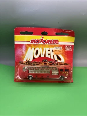 Majorette Kenworth Ladder Fire Truck FDNY 55 New -300 Series - 1990 - Image 1 of 4