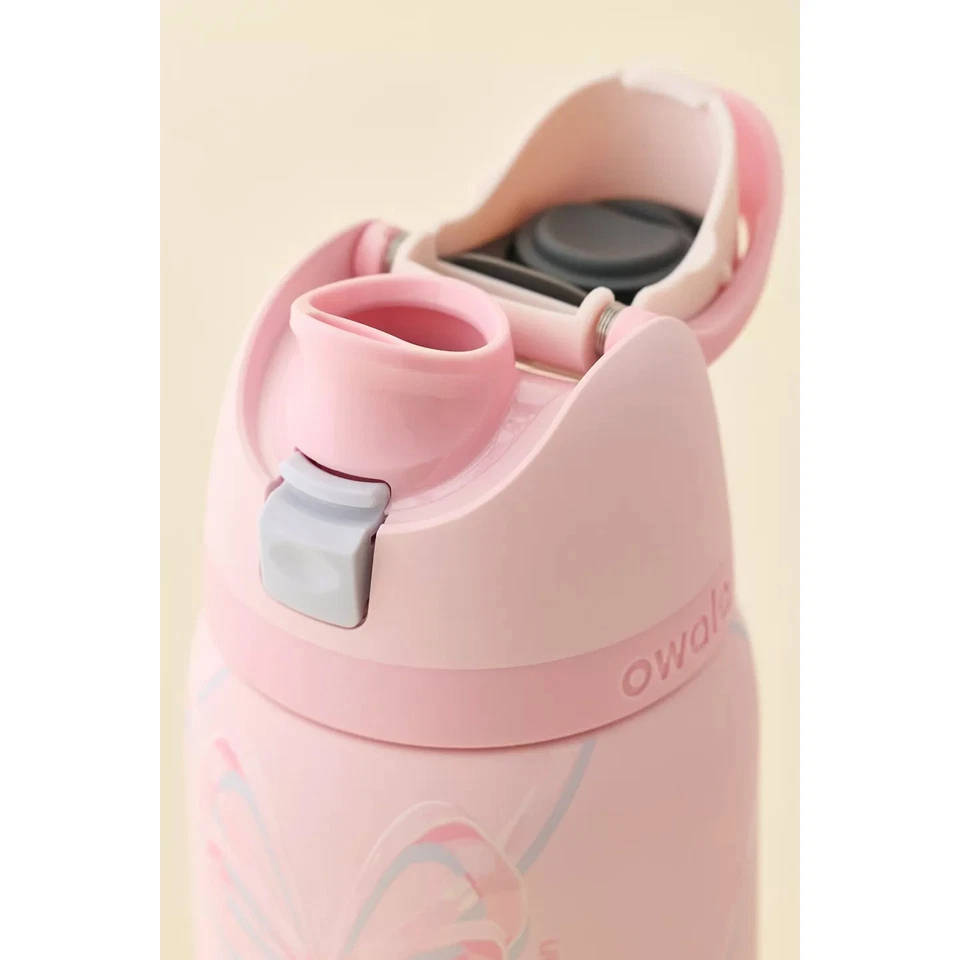 Owala Skull/Sugar Plum Fairy 32 Oz FreeSip Water Bottle Holiday Edition Pink - Image 2 of 4