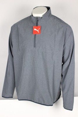 Puma Golf Men s Coastal Woven 1/4 Zip Pullover XL Navy Blazer Heather