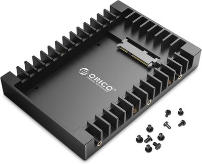 Hochwertiger 2,5 auf 3,5 SSD Adapter Konverter - SATA III, Hot Swapping, 6Gbps