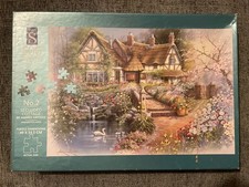 WHSmith No. 2 Secluded Cottage Andres Orpinas Swan 500 Piece Jigsaw Puzzle