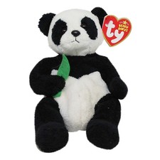 Ty Beanie Baby Manchu - MWMT (Bear Panda Bear 2006)