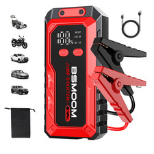 Bsmoom Car Jump Starter Battery Booster Usb Led Power Bank Pack 12v 7000a