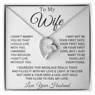 To My Wife Necklace, Gift For Wife, Anniversary Gift For Wife, Necklace For Wife