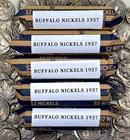 1937 INDIAN HEAD-BUFFALO NICKELS LOT OF 5 ROLLS.  FULL DATE  mixture of mints