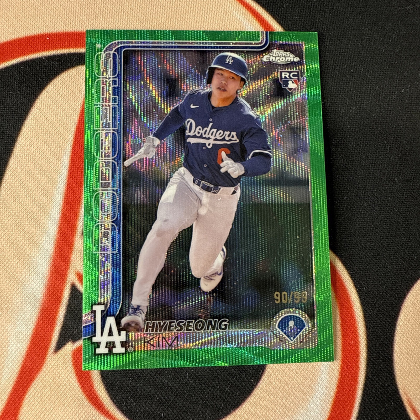 2025 Topps Chrome - Hyeseong Kim #152 Green Wave Refractor /99 (RC