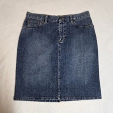 Vintage Lauren Jeans Co. Ralph Lauren Denim Skirt Knee Length Women's Size 6