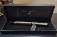 Bombay Leather Bound Ballpoint Pen with Leath...