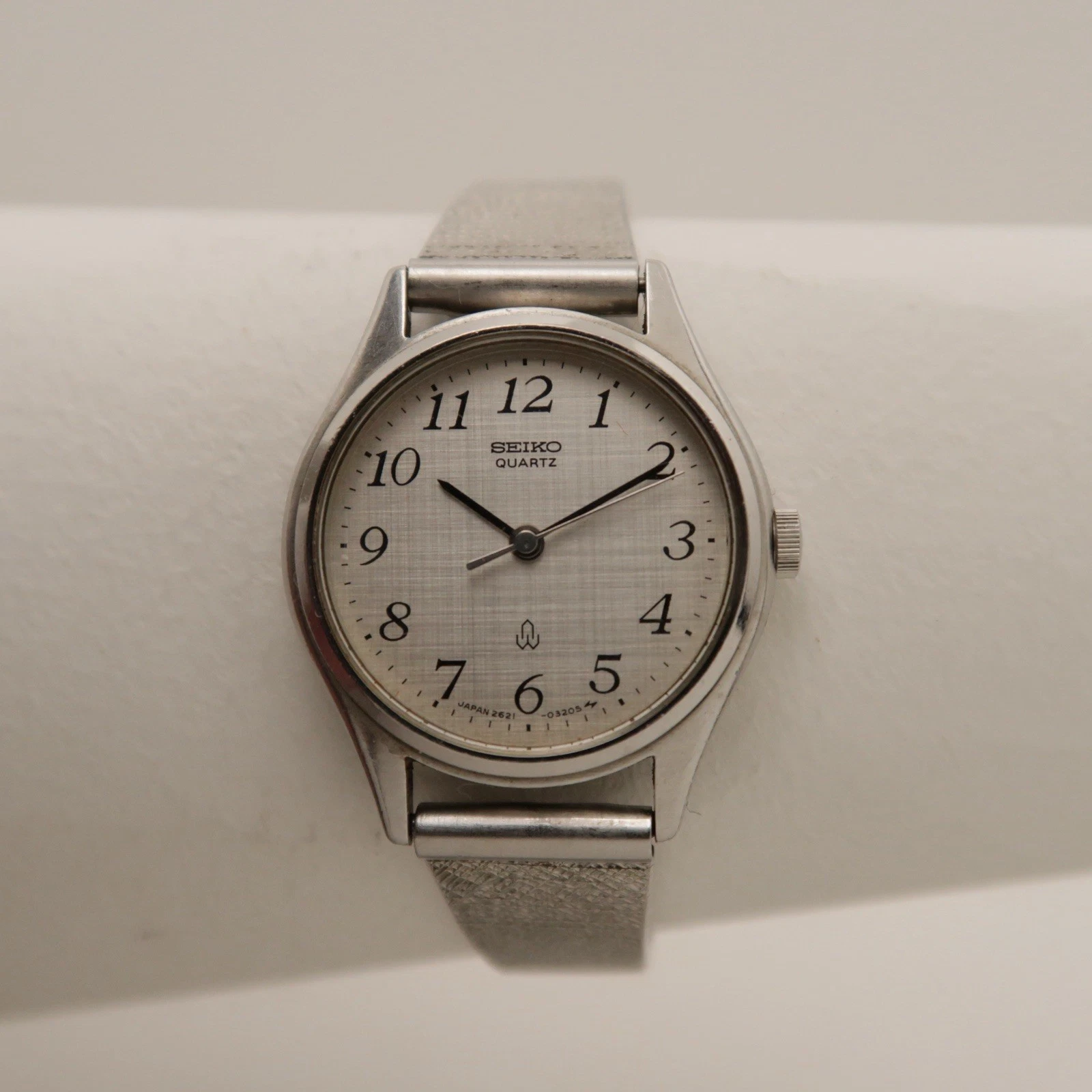 SEIKO 2621-0080 Silver Tone Analog Quartz Women Vintage Watch W352 *WORKING