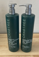 Lot of Two 2 Crabtree  Evelyn Shower Gel and Body Lotion Set 15 Fl Oz New 