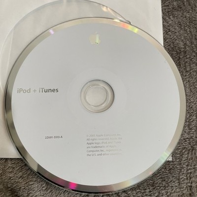 2005 Apple iPod + iTunes Software Installation Disc CD-ROM 