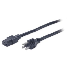 APC BY SCHNEIDER ELECTRIC AP9893 Power Cord,5-15P,SJT,8 ft.,Blk,12A,14/3 6PYF0