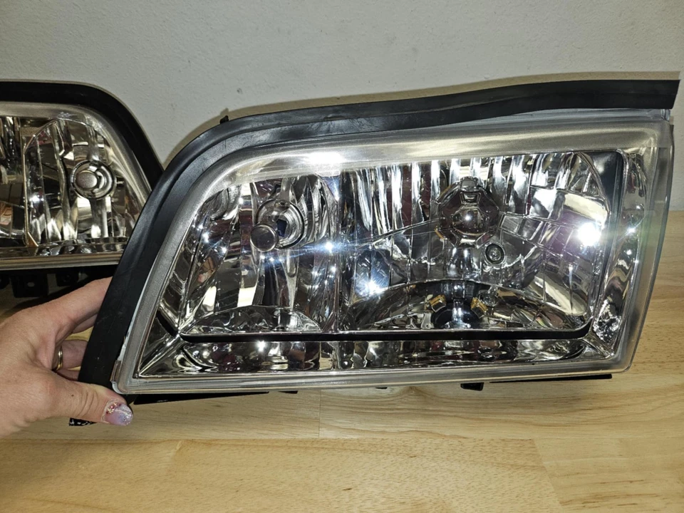 94-00 MERCEDES BENZ C CLASS CRYSTAL STYLE HOUSING 6 PIN HEADLIGHTS W202 C280 NEW Foto 3 de 4