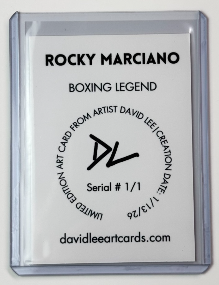 Rocky Marciano Limited Artist Signed “Boxing Legend” Refractor
