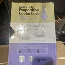 Classic Accessories Heavy Duty Evaporative Cooler Cover 42”W X 47”D X28”H ( READ