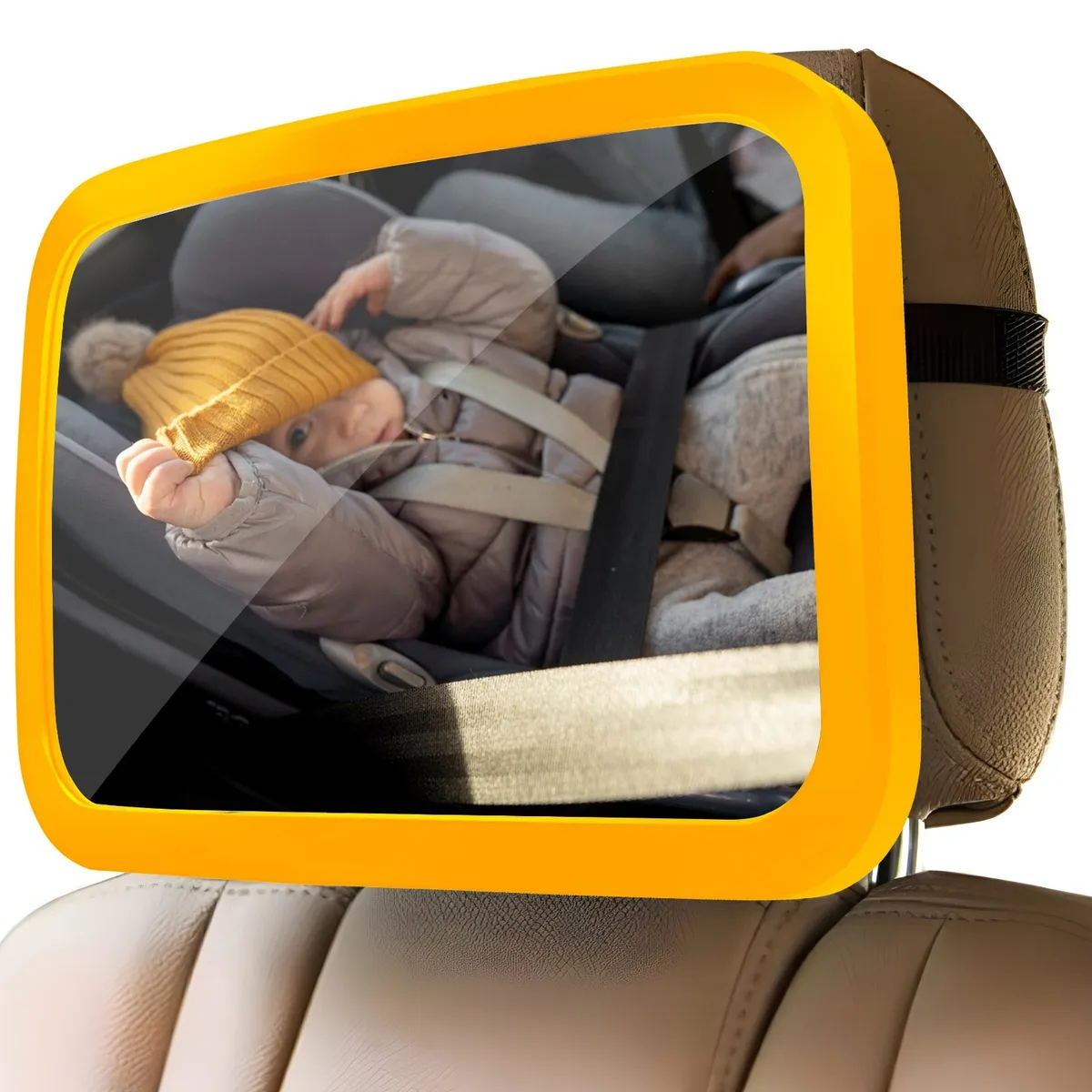 Rückspiegel Baby Auto, 360° Schwenkbar Rücksitzspiegel mit