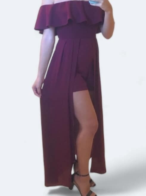 altar'd state burgundy dress Mila Puff Sleeve Jacquard Floral Satin V-Neck Midi Dress - Burgundy |  Occasion Dress in Sizes XXS–6X