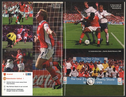 THIERRY HENRY DEBUT ARSENAL Game PROGRAMME Vs Leicester City Aug 7 1999 - Picture 3 of 3