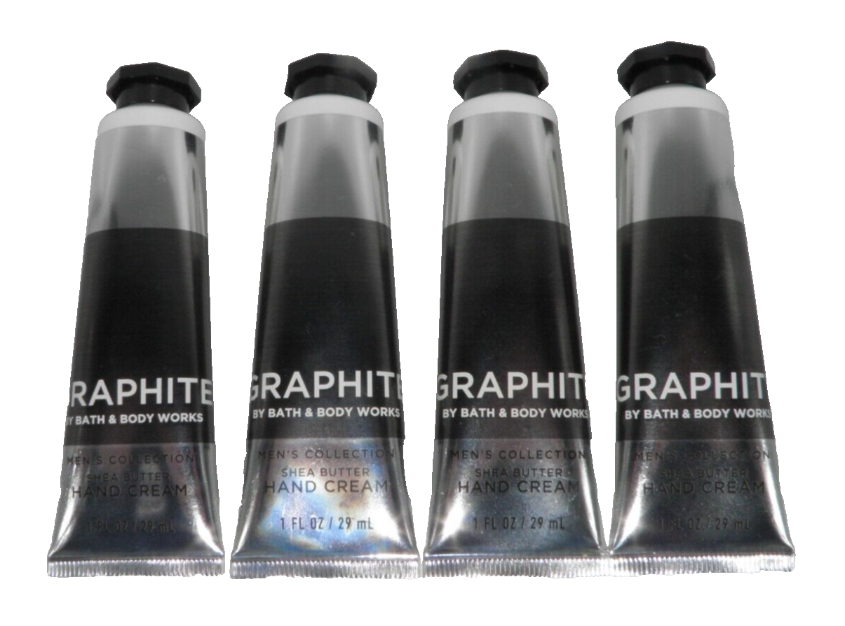 5 PACK Bath & Body Works GRAPHITE Hand Cream Shea Travel Size