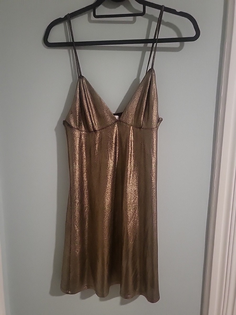 knee length dresses for ladies Metallic Knit Dress – Retrofete main image 1