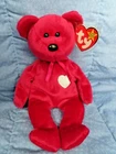 Vintage & Retired 1998 TY "VALENTINA" the Bear Beanie Baby - MINT with MINT TAG!