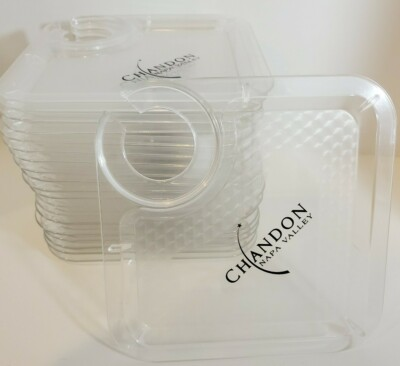 #ad #ad Chandon Napa Valley Food and Wine Plastic Tray Drink Holders Lot of 20 $33.77