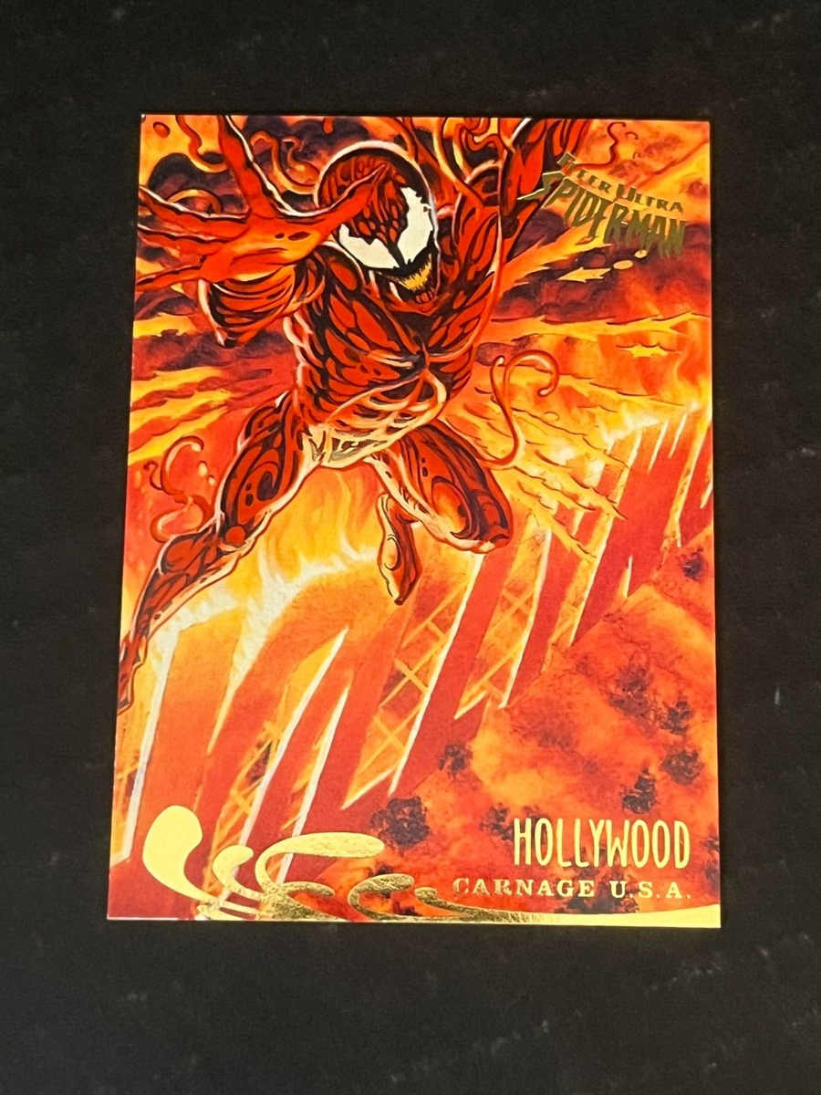 HOLLYWOOD CARNAGE VENOM 1995 FLEER ULTRA SPIDER-MAN TRADING CARD