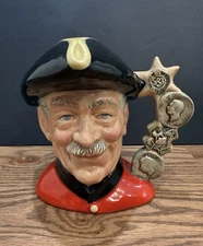 ROYAL DOULTON 'CHELSEA PENSIONER’ LARGE CHARACTER JUG D6833 STRAWBRIDGE /250