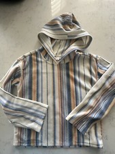 O  NEILL Kid  s sweatshirt size Small S striped ivory blue Hoodie