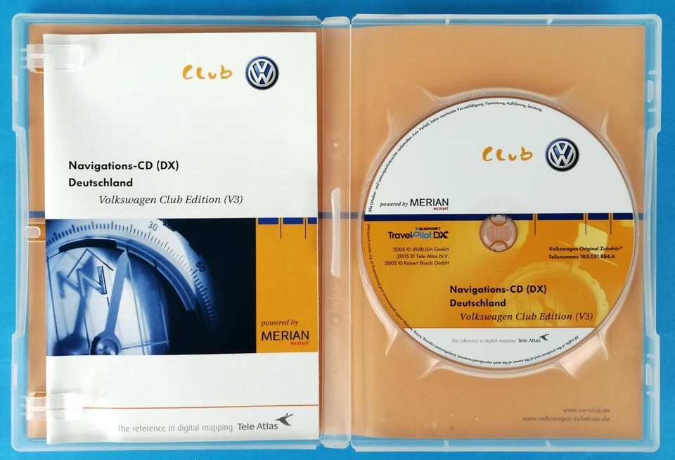 VOLKSWAGEN NAVIGATIONS V3 - CD - IN TEDESCO - 2005 - RARE - Immagine 2 di 3