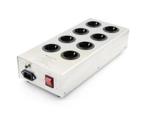 AC 220-250V HIFI E800HiFi Power Filter Device Schuko Socket 8 Way AC Power a