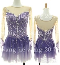 New Ice Figure Skating Dress Figure Skating Dress For Competition purple