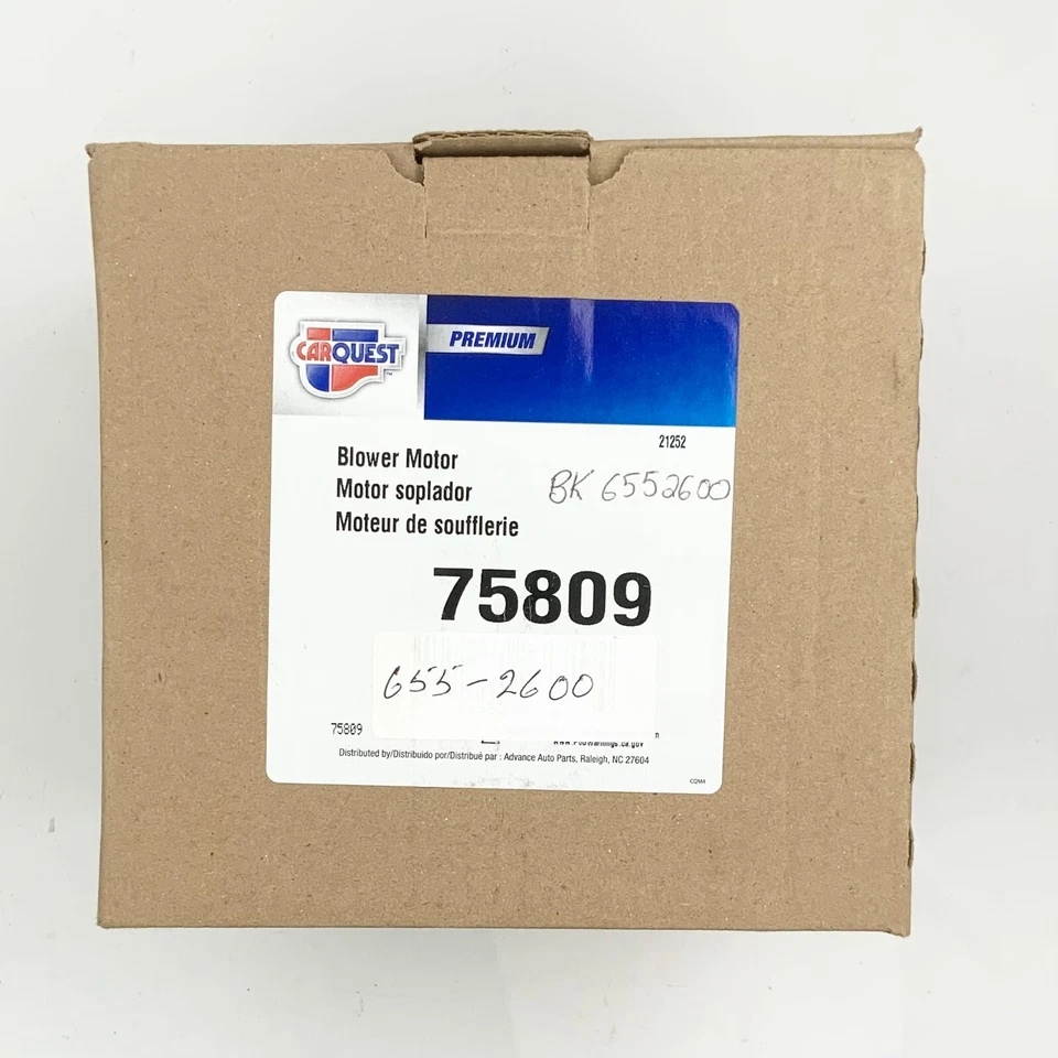 Motor soplador de climatización CarQuest 75809 Foto 2 de 2