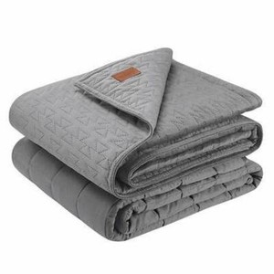 New Pendleton Weighted Blanket W/ Cover, Grand Mesa Quilted Pattern