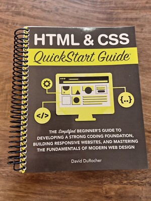 HTML & CSS QuickStart Guide: Beginner's Guide to HTML & CSS (Spiral-Bound)