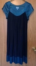 Simply Vera Vera Wang Teal and Navy Dress Size L