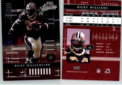 Ricky Williams 2001 Absolute #56 Saints