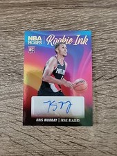 2023-24 Panini NBA Hoops Kris Murray Rookie Ink Auto Gold Foil Trail Blazers RC 