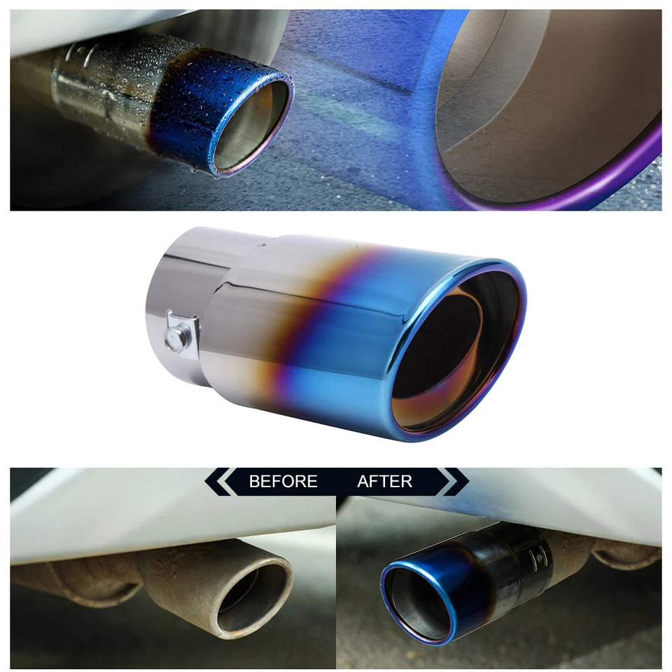 Punta silenciador trasero tubo escape acero inoxidable 3,9" para Chevrolet Monte Carlo SS Foto 3 de 4